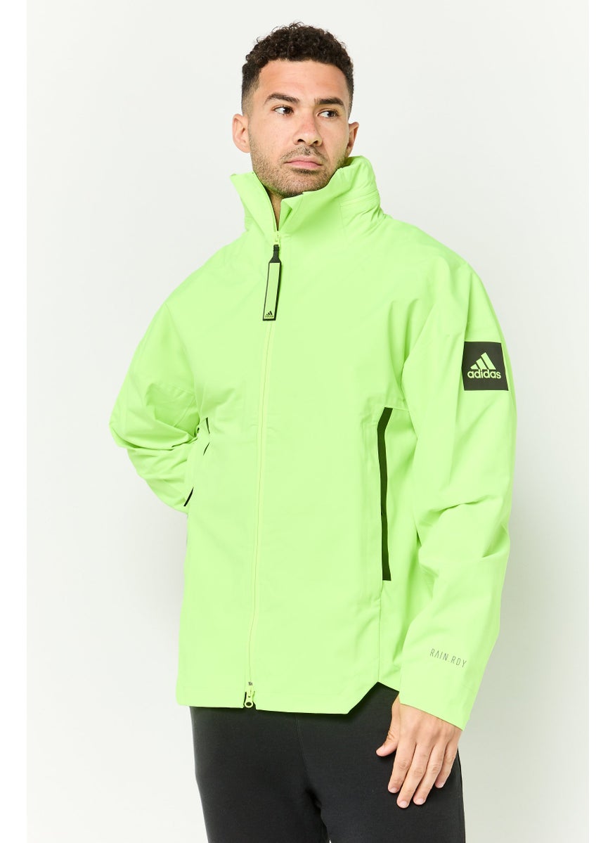 Adidas Men Sportswear Fit Long Sleeves Training Jackets, Lime  - Image 1