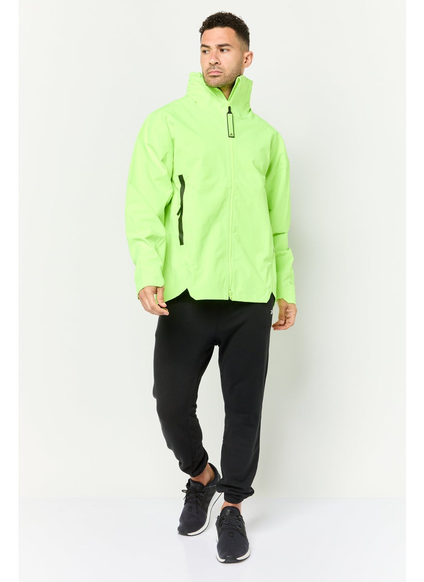 Adidas Men Sportswear Fit Long Sleeves Training Jackets, Lime  - Image 4