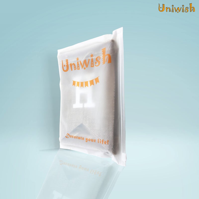 Uniwish لافتة عيد ميلاد يونيواش لزينة حفلات عيد الميلاد، علم قماش الخيش الريفي، 2 في 1 - Image 5