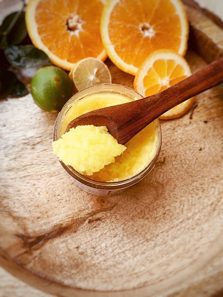 Aster Citrus bliss body scrub, non greasy scrub for glowing skin, Exfoliation, 125 GMS body scrub, No Parabens and sulphate, All skin type - Image 5