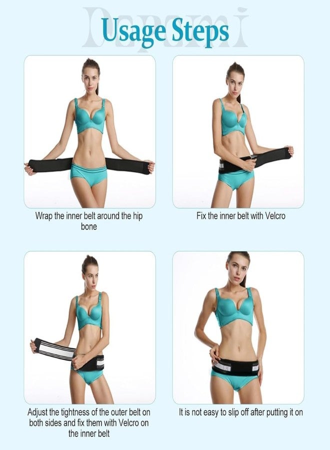 Hip Belt For Back Pain Relief - Instant Pain Relief Belt for Sciatica & Support Brace for Men and Women Anti-Slip Belt - Sacroiliac Joint, Pelvic Belt Lumbar, Hip (Free Size) - Image 5