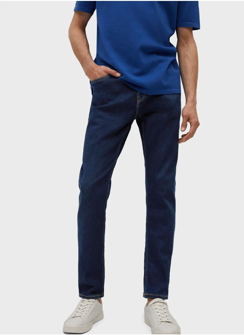 Mango Man Rinse Tapered Fit Jeans