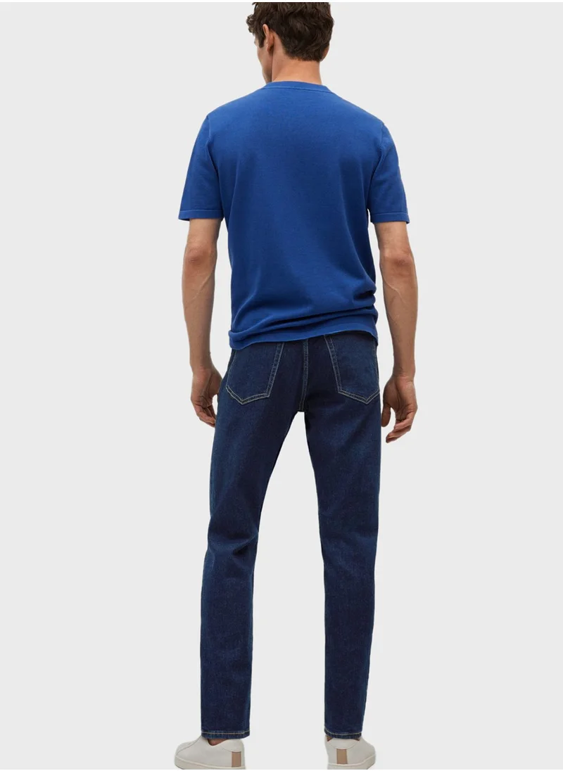 Mango Man Rinse Tapered Fit Jeans