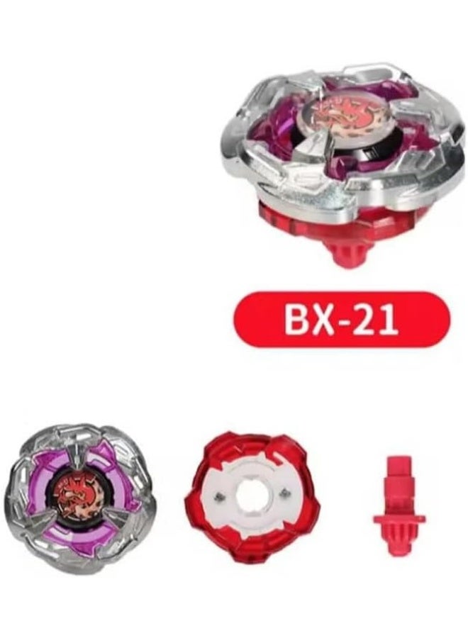 BX-21 لعبة دوارة قتالية، أحمر وفضي - Image 2