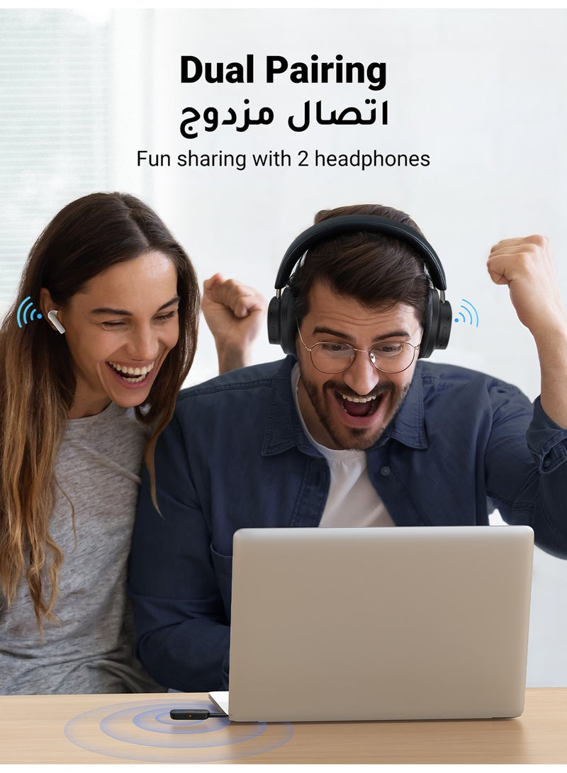 Ugreen Bluetooth 5.0 Audio Transceiver Wireless Bluetooth Transmitter and Receiver Adapter for Wireless Music Stream with Hand-free Call - Image 3