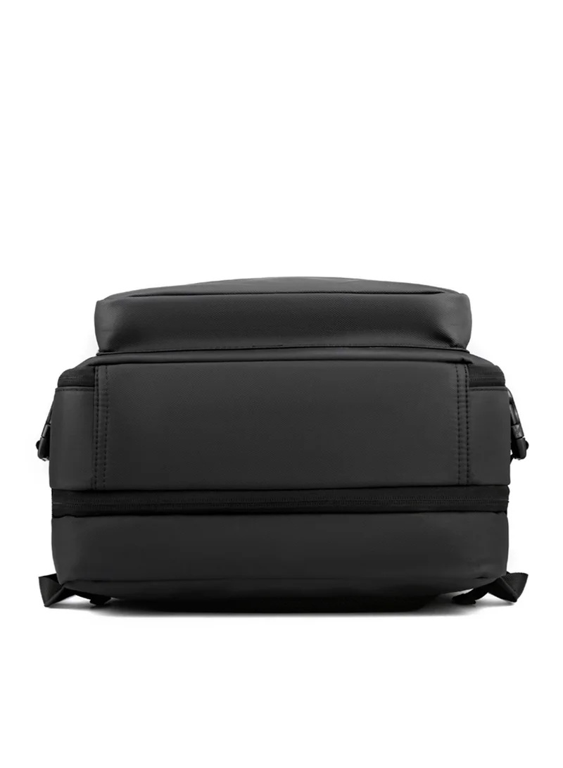 Hike Black Unisex Expandable Laptop Backpack Water Resistant Daypack with Separate Laptop Compartment for Travel/Business/College, HK63011-1, Black  | Best Price UAE
