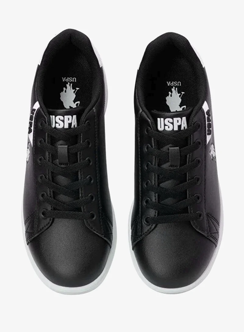 U.S. Polo Assn. black U.S. Polo Assn. Women’s Black COSTA WMN 6FX Sneakers – Classic Lace-Up Casual Shoes with Contrast Detail for Women | Best Price UAE