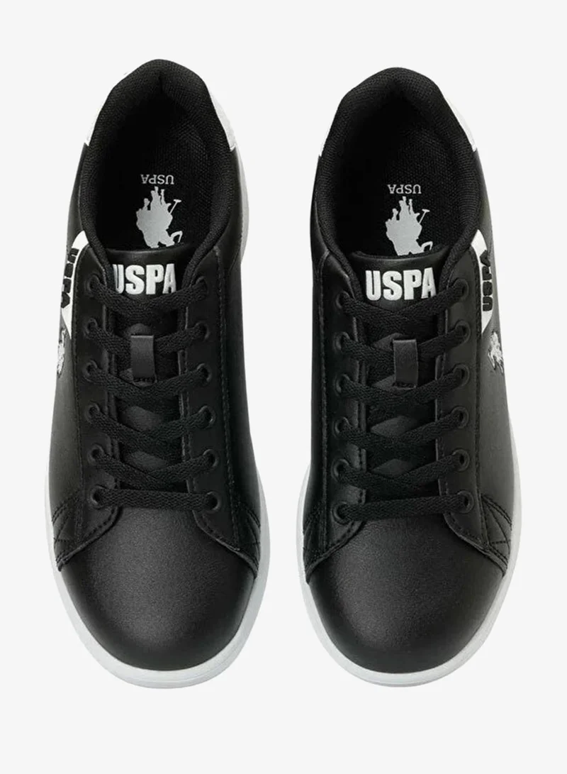 U.S. Polo Assn. black U.S. Polo Assn. Women’s Black COSTA WMN 6FX Sneakers – Classic Lace-Up Casual Shoes with Contrast Detail for Women | Best Price UAE
