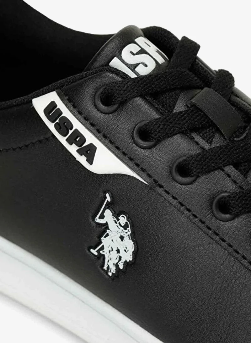 U.S. Polo Assn. black U.S. Polo Assn. Women’s Black COSTA WMN 6FX Sneakers – Classic Lace-Up Casual Shoes with Contrast Detail for Women | Best Price UAE
