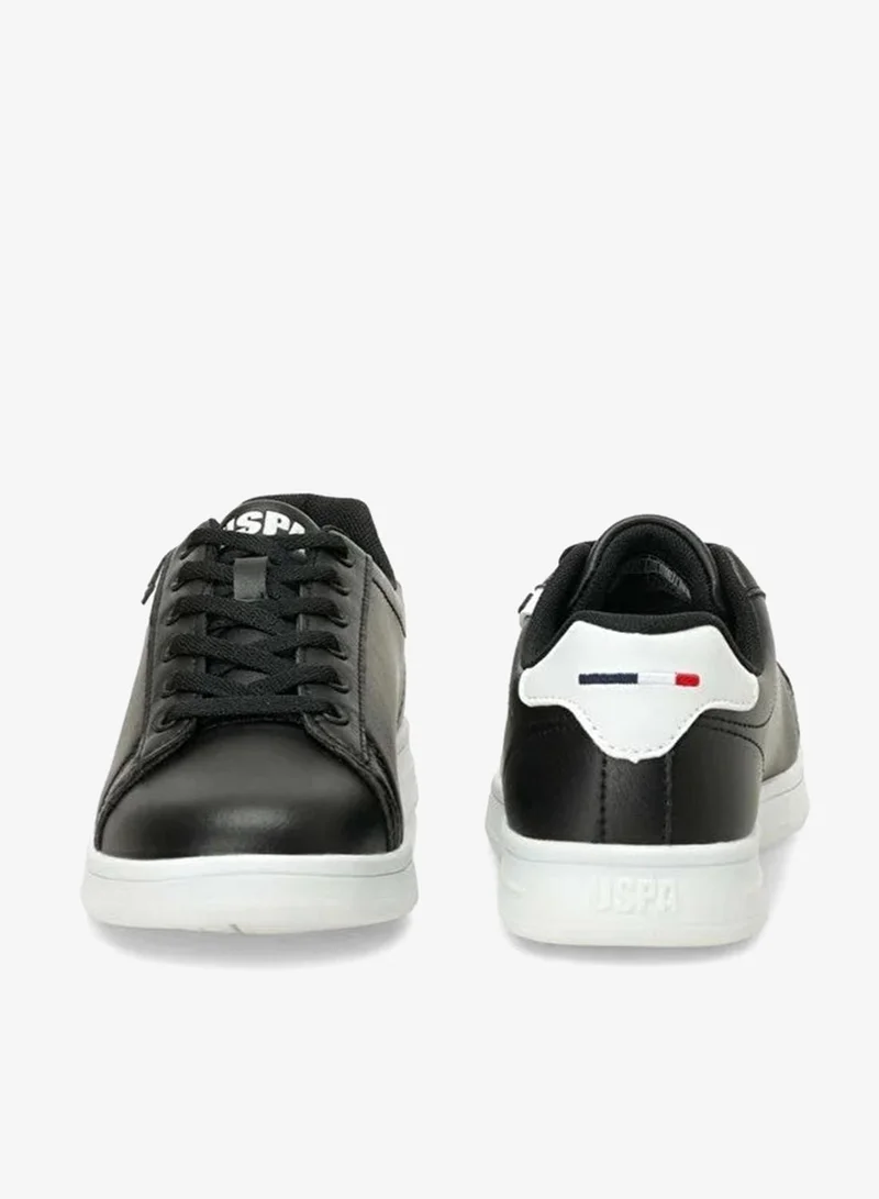 U.S. Polo Assn. black U.S. Polo Assn. Women’s Black COSTA WMN 6FX Sneakers – Classic Lace-Up Casual Shoes with Contrast Detail for Women | Best Price UAE