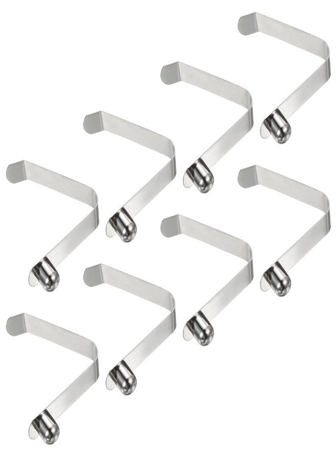 PATIKIL 9.5x9mm Kayak Paddle Snaps, 8 Pack Pole Push Button Spring Clips Steel Solid Button Locking Tube Single Pin for Camping Awning Tent Pole - Image 1