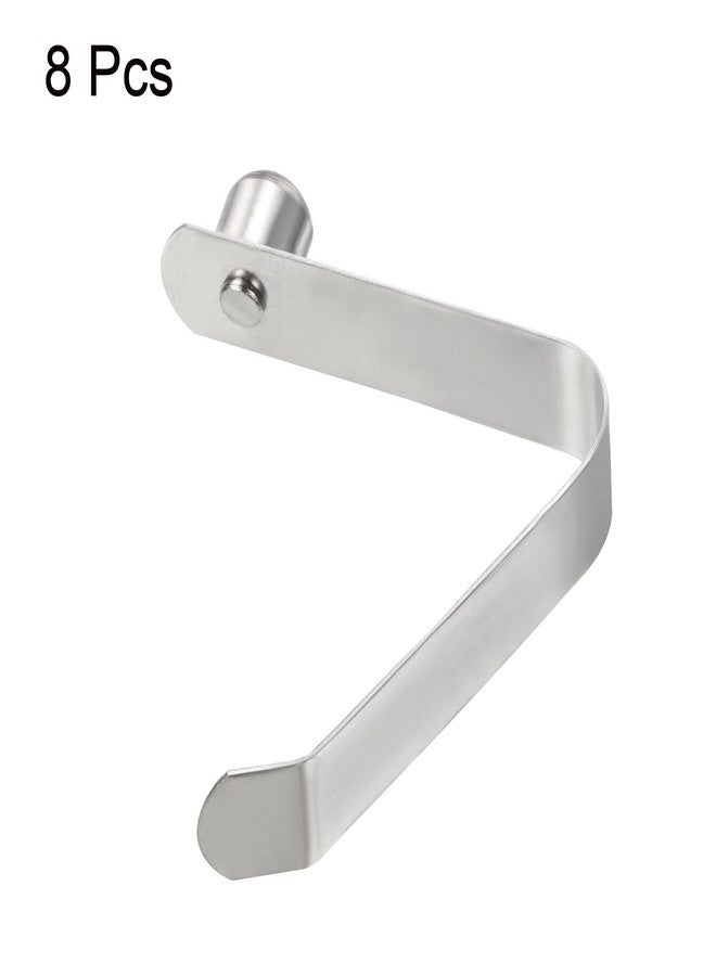 PATIKIL 9.5x9mm Kayak Paddle Snaps, 8 Pack Pole Push Button Spring Clips Steel Solid Button Locking Tube Single Pin for Camping Awning Tent Pole - Image 3