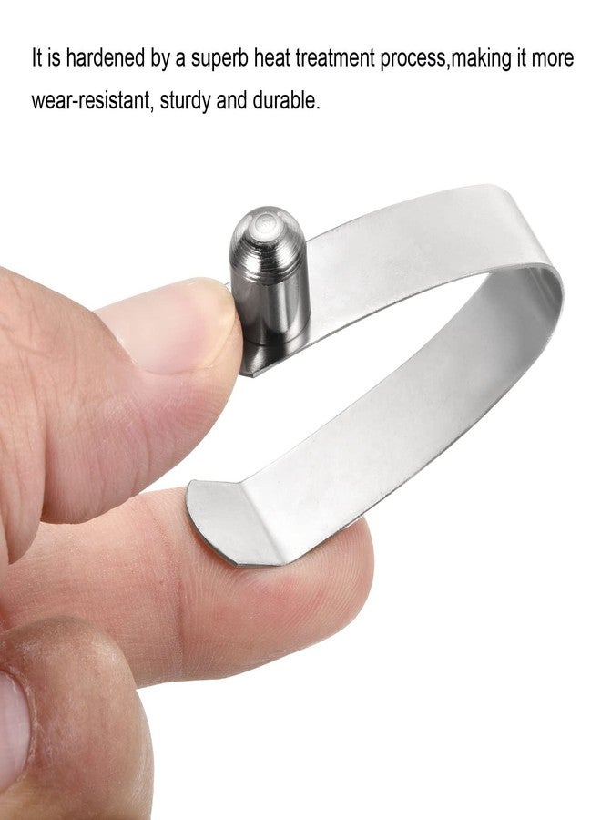 PATIKIL 9.5x9mm Kayak Paddle Snaps, 8 Pack Pole Push Button Spring Clips Steel Solid Button Locking Tube Single Pin for Camping Awning Tent Pole - Image 4