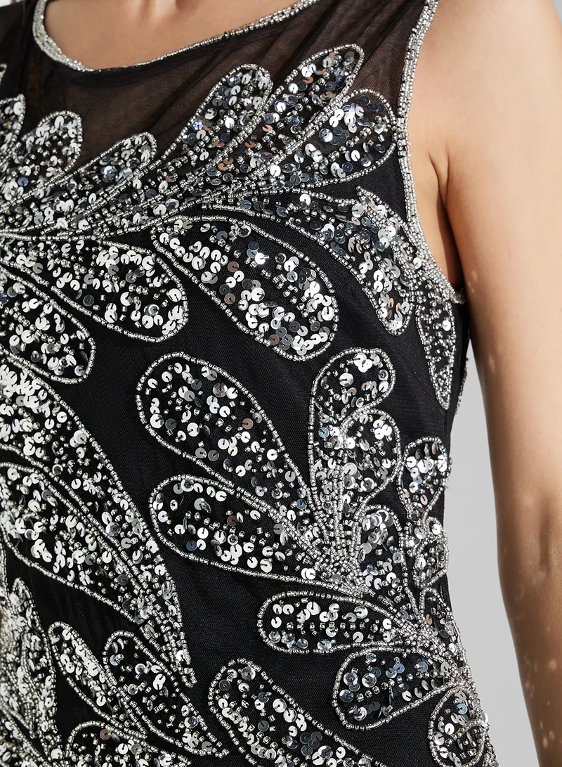 Namshi x Sequin Embellished Dress