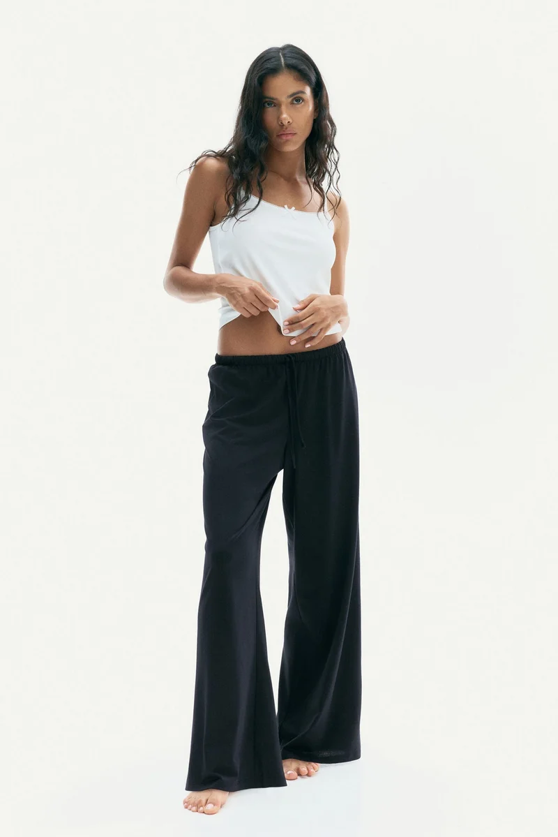 H&M Straight drawstring trousers