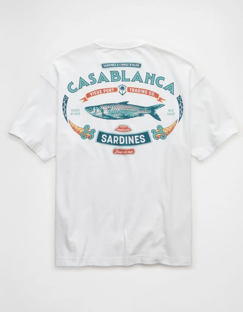 American Eagle  AE Boxy Destination Graphic T-Shirt for Men | Best Price UAE