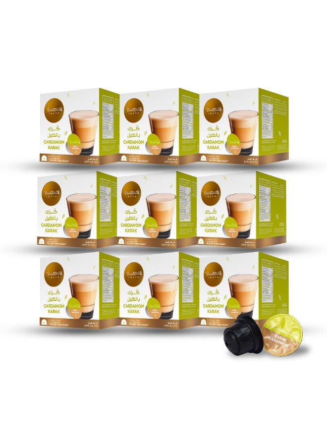 Dallaspresso Cardamom Karak Capsules Pack of 9 – Dolce Gusto Compatible Chai Latte with Cardamom - Image 1