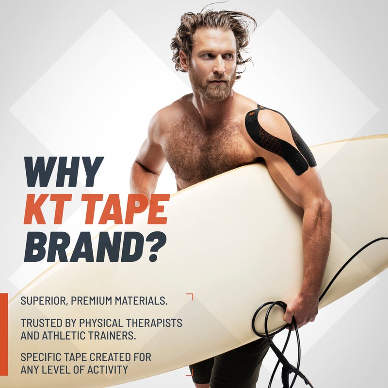 KT Tape, Pro Extreme Synthetic Kinesiology Athletic Tape, 20 Count, 10” Precut Strips, Titan Tan - Image 3