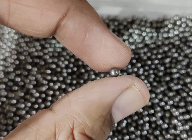 OMX Steel Bearing Ball, No Holes, Silver Full Solid Iron Balls (3 MM, 100 PC) - Image 2