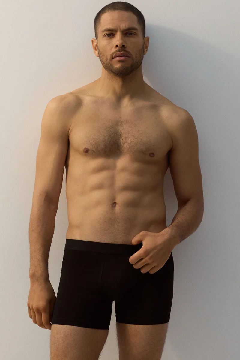 اتش اند ام سروال داخلي تانك بطول متوسط من القطن - عبوة 5 قطع