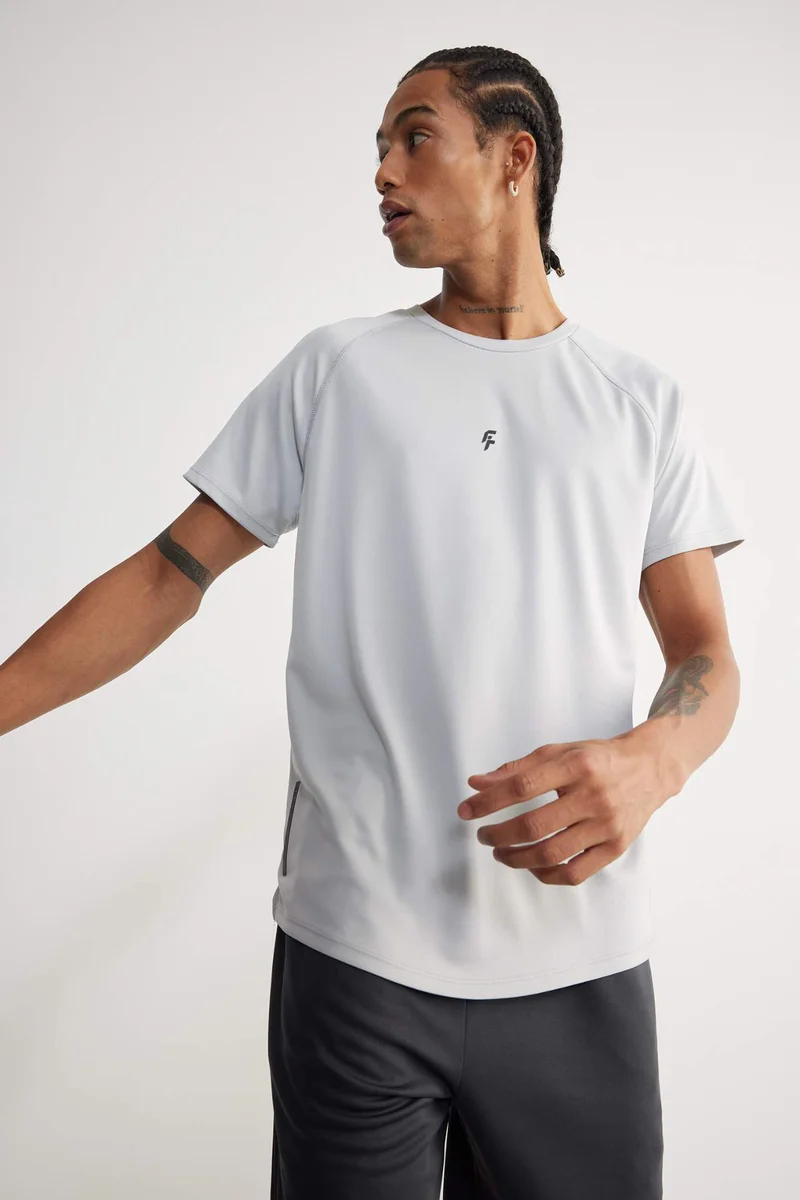 ديفاكتو DeFactoFit Slim Fit Crew Neck Printed Sports T-Shirt