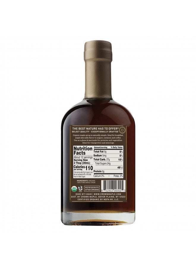 Crown Maple Dark Color, Robust Taste Organic Maple Syrup, 12.7 Fl Oz, 100% Pure, Enhance Cocktails, Marinades And Pancakes  - Image 1