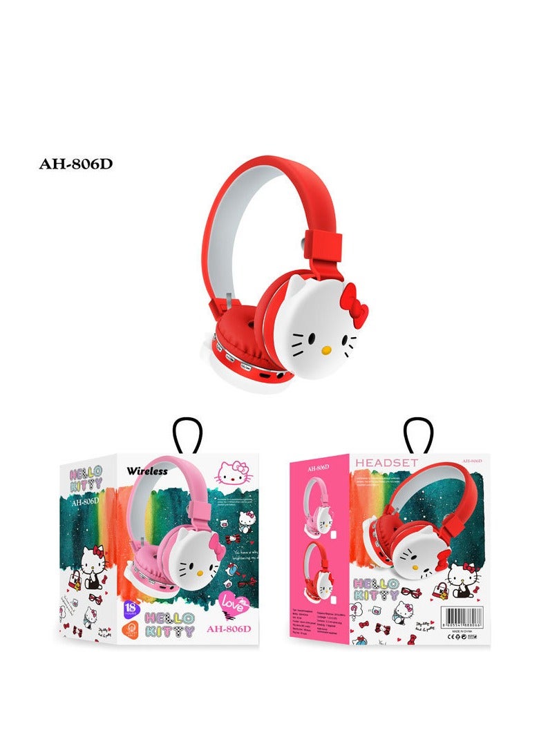Sanrio Over-Ear Wireless Bluetooth Headset Gaming Headset Foldable Support FM Computer Mobile Phone Music Stereo Headset - Image 3