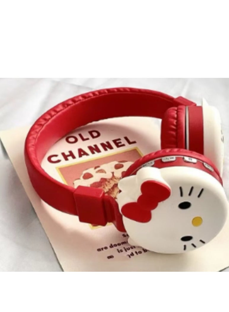Sanrio Over-Ear Wireless Bluetooth Headset Gaming Headset Foldable Support FM Computer Mobile Phone Music Stereo Headset - Image 1