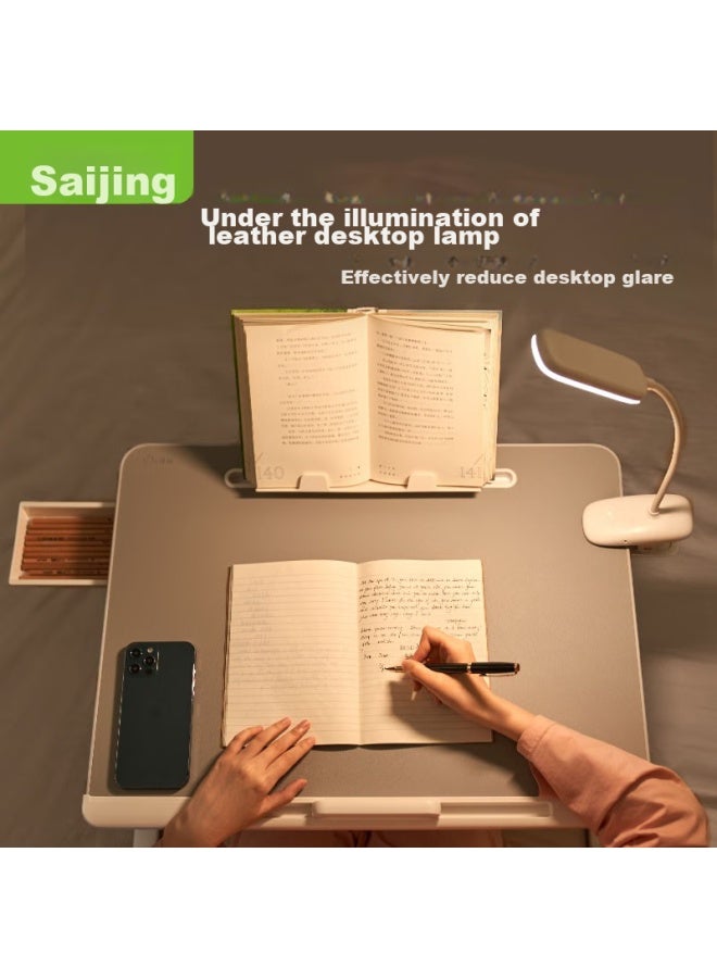 Xgear Bed Laptop Desk Reading Stand, Adjustable Height Foldable Bed Desk, Bay Window Table, Dormitory Study Desk - Image 4