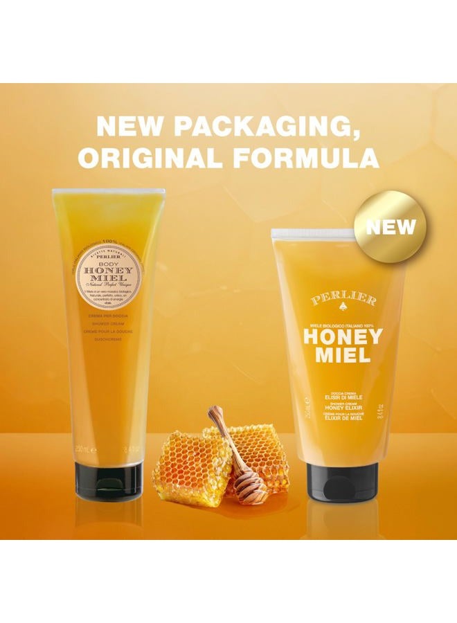 Perlier Honey Miel, Shower Cream, Yellow, 250 ml - Image 2