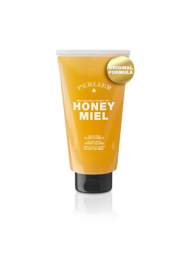 Perlier Honey Miel, Shower Cream, Yellow, 250 ml - Image 1