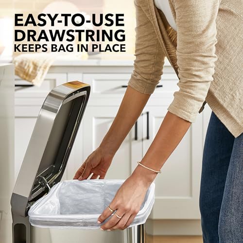 Glad ForceFlex Tall Kitchen Drawstring Trash Bags, 13 Gal, Fragrance Free, 110 Ct (Package May Vary) - Image 4