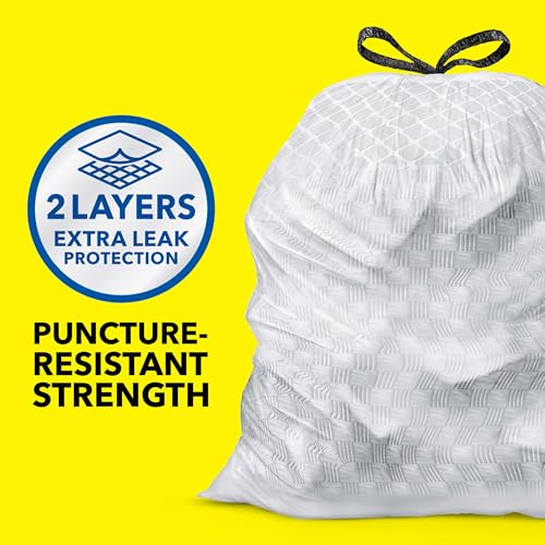 Glad ForceFlex Tall Kitchen Drawstring Trash Bags, 13 Gal, Fragrance Free, 110 Ct (Package May Vary) - Image 2