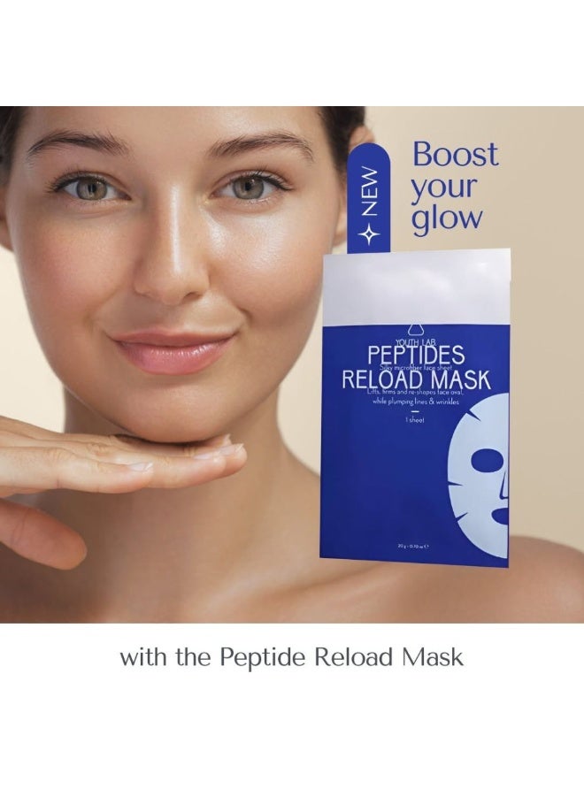 قناع Youth Lab Peptides Reload لرفع وتقوية البشرة - 4 وحدات - Image 4