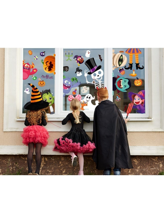 BAYLAY Halloween Window Clings  10 Sheets Halloween Window StickersDouble Sided Halloween Window Decorations Hallween Window Clings for Class Halloween Stickers - Image 5