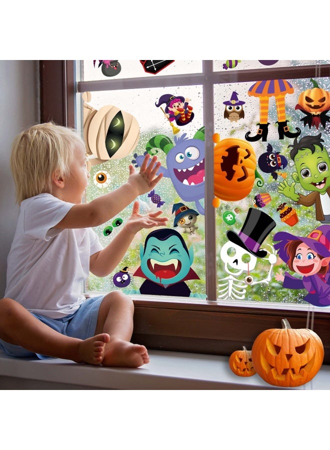 BAYLAY Halloween Window Clings  10 Sheets Halloween Window StickersDouble Sided Halloween Window Decorations Hallween Window Clings for Class Halloween Stickers - Image 4