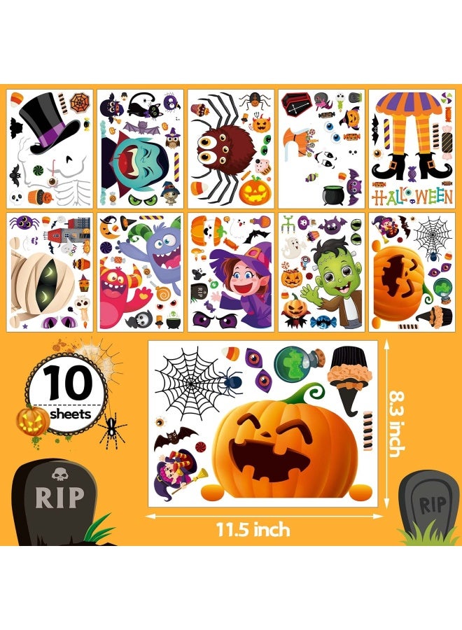BAYLAY Halloween Window Clings  10 Sheets Halloween Window StickersDouble Sided Halloween Window Decorations Hallween Window Clings for Class Halloween Stickers - Image 2