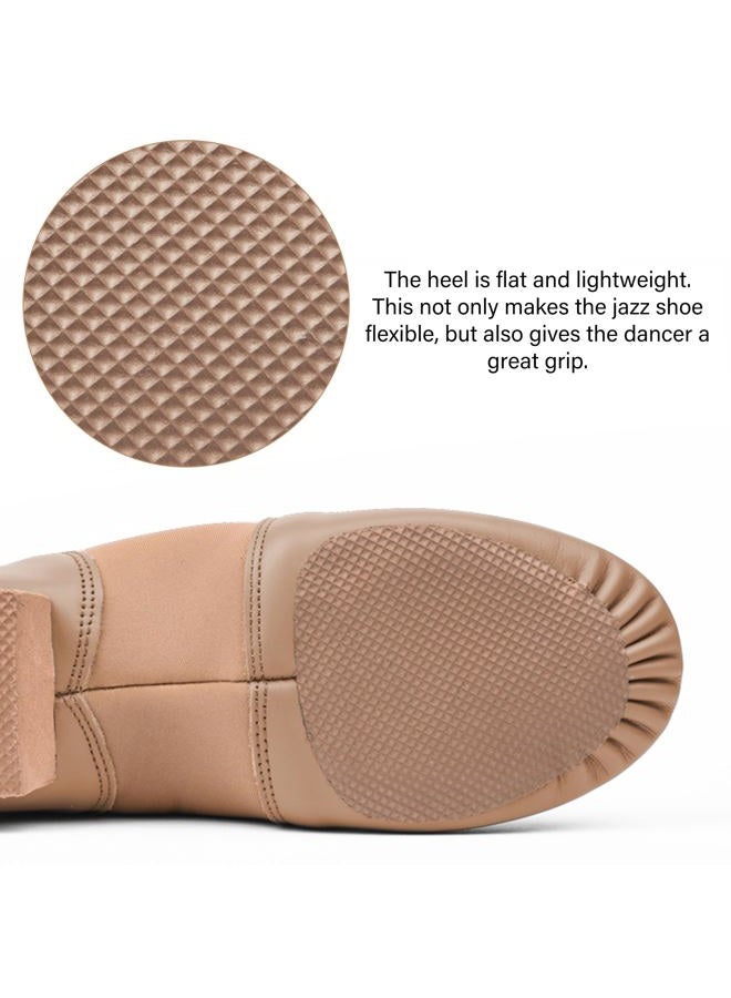 Stelle Leather Jazz Slip-On Dance Shoes for Girls Boys Toddler Kid - Image 3