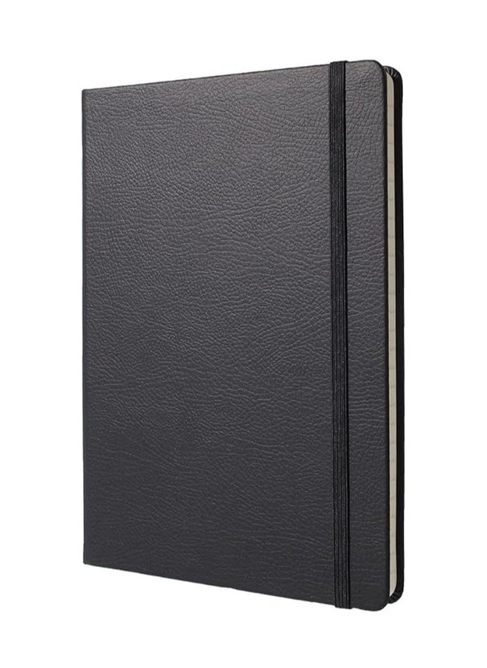 Vitacelli Classic Lined Notebook A5 Journal Notebook Diary Writing Pads Notebooks Pack of 5 Black  - Image 2