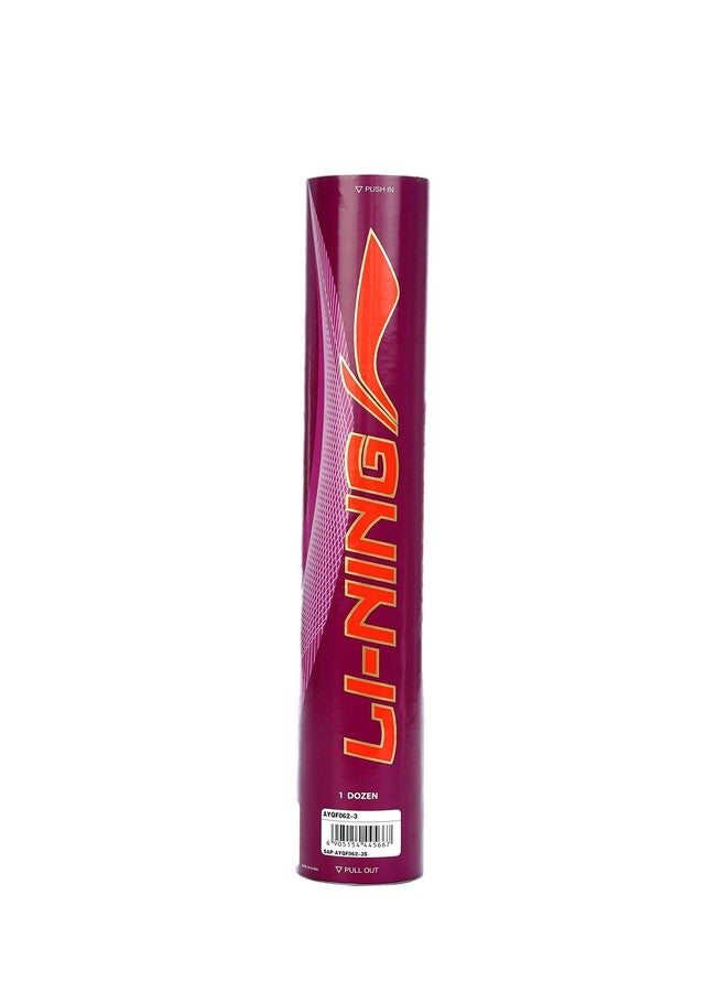 Li-Ning Champ Duck Feather Shuttlecock (White)- Pack of 12 - Image 1