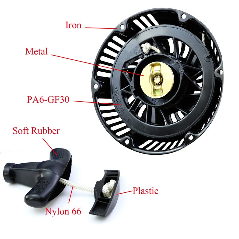 Wotian Recoil Pull Starter Assembly Compatible With Predator 420Cc 13Hp Engine Replacement Parts 60340/60349 For Pressure Washers/Water Pumps/Blowers/Generator - Image 3