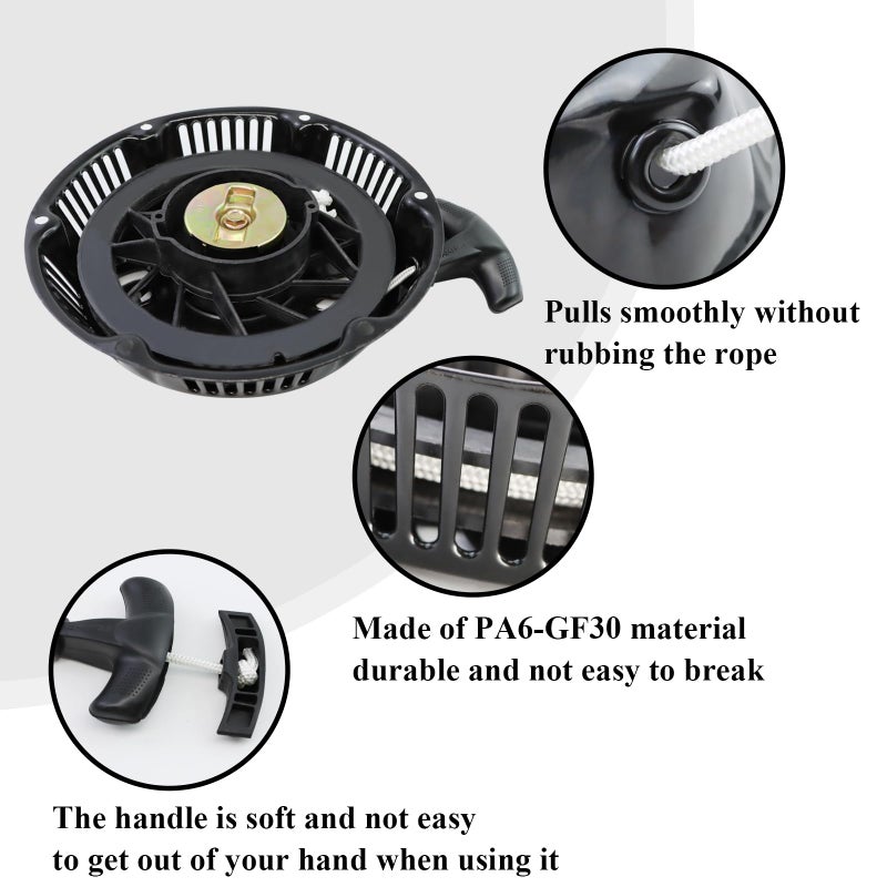 Wotian Recoil Pull Starter Assembly Compatible With Predator 420Cc 13Hp Engine Replacement Parts 60340/60349 For Pressure Washers/Water Pumps/Blowers/Generator - Image 4