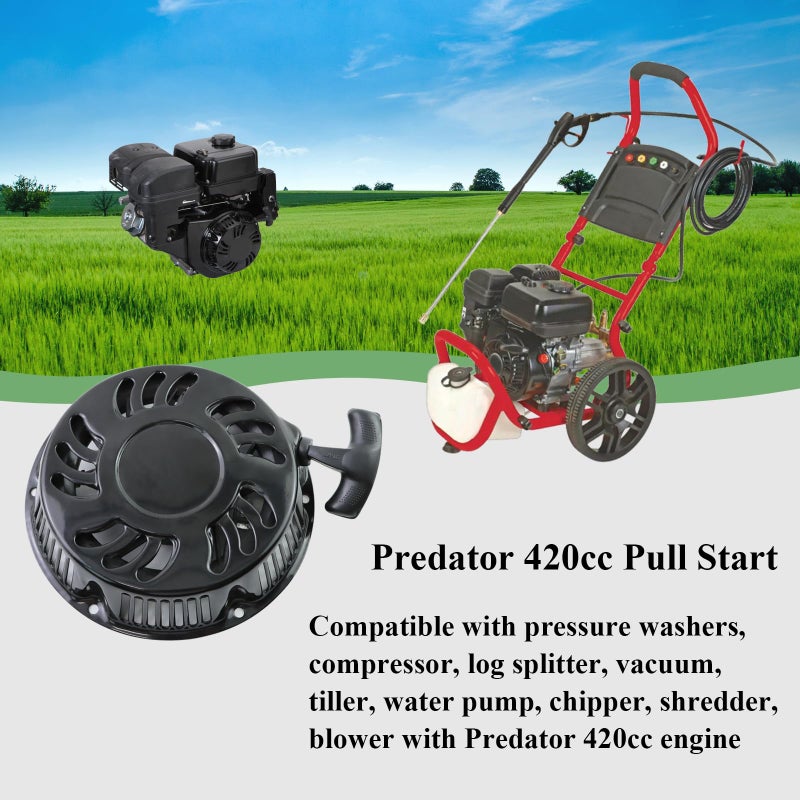 Wotian Recoil Pull Starter Assembly Compatible With Predator 420Cc 13Hp Engine Replacement Parts 60340/60349 For Pressure Washers/Water Pumps/Blowers/Generator - Image 5