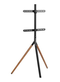 ELTRAZONE Easel Studio TV Floor Stand | Premium Tripod Mount for 49"-70" Screens | Supports Up to 40 KG | Adjustable & Space-Saving Design | Stylish Grey & Walnut Finish | Sturdy & Stable | Built-in Cable Management | Perfect for Home & Office  - Image 5