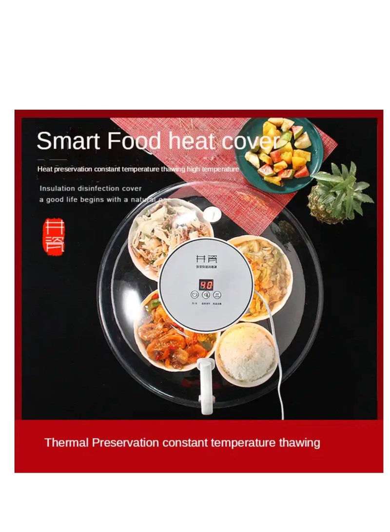 BLUE CORAL غطاء تسخين كهربائي كبير للطعام لوجبة الطعام غطاء عزل كهربائي ذكي متعدد الوظائف - Image 1