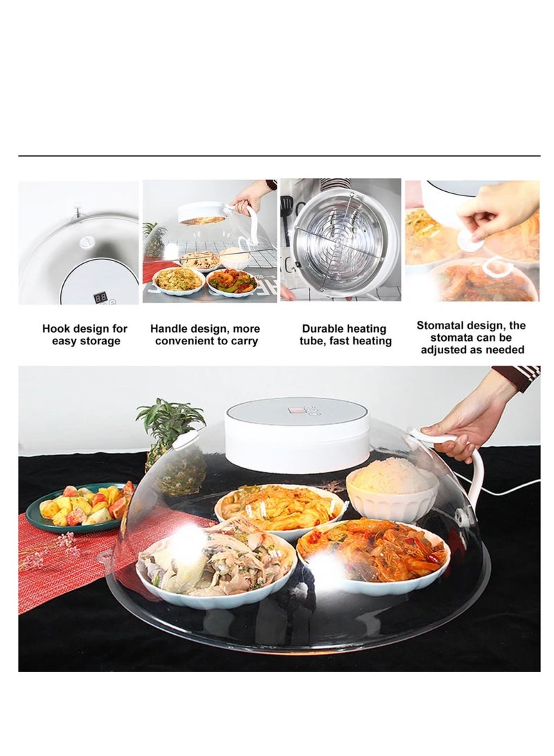 BLUE CORAL غطاء تسخين كهربائي كبير للطعام لوجبة الطعام غطاء عزل كهربائي ذكي متعدد الوظائف - Image 3