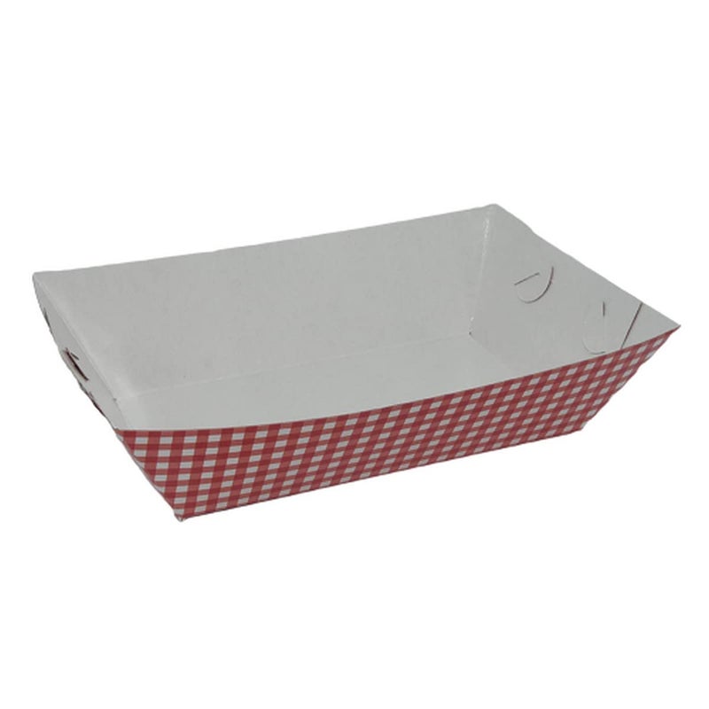 TRIACE Paper Disposable Take Away Tray Ecofriendly Safe Hygienic Pack of 20 Paper Serving Tray Plate Suitable for Backed Snacks Items Kitchen Parties Freezer TR 102 - Image 2