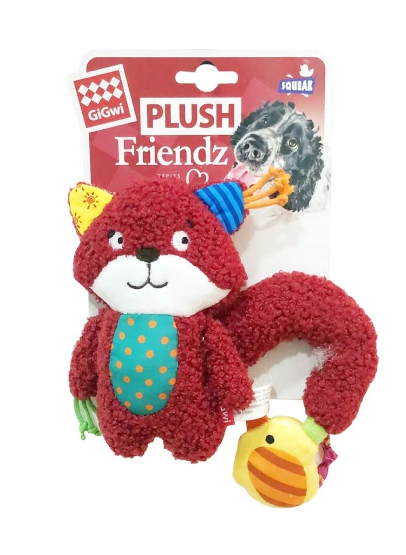 Plush Friendz Squirrel with Squeaker and Crinkle