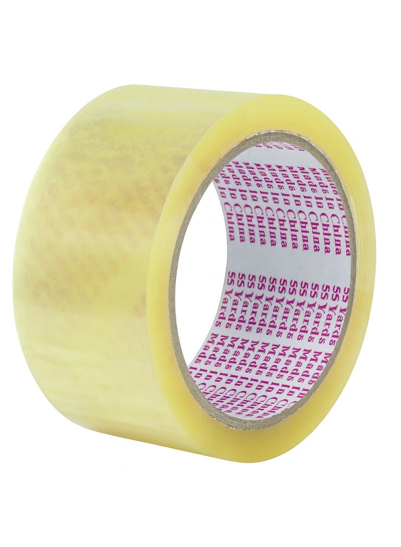 Packing Tape Transparent| 2 inches x 100 yards Strong Heavy Duty Packing Tape Clear For Parcel Boxes, Moving Boxes, Large Postal Bags, Office Use [1 Rolls] - Image 1