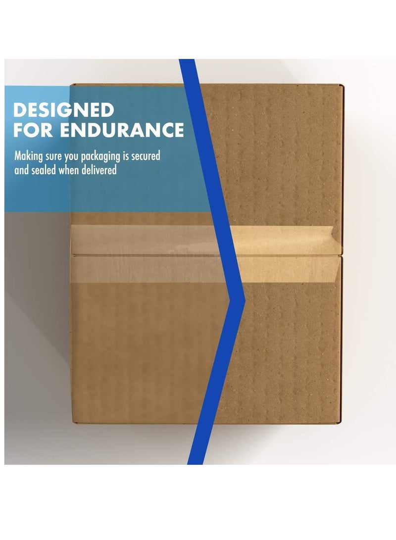 Packing Tape Transparent| 2 inches x 100 yards Strong Heavy Duty Packing Tape Clear For Parcel Boxes, Moving Boxes, Large Postal Bags, Office Use [1 Rolls] - Image 4